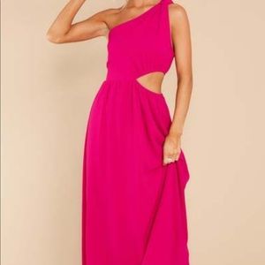 Hot pink maxi dress!
